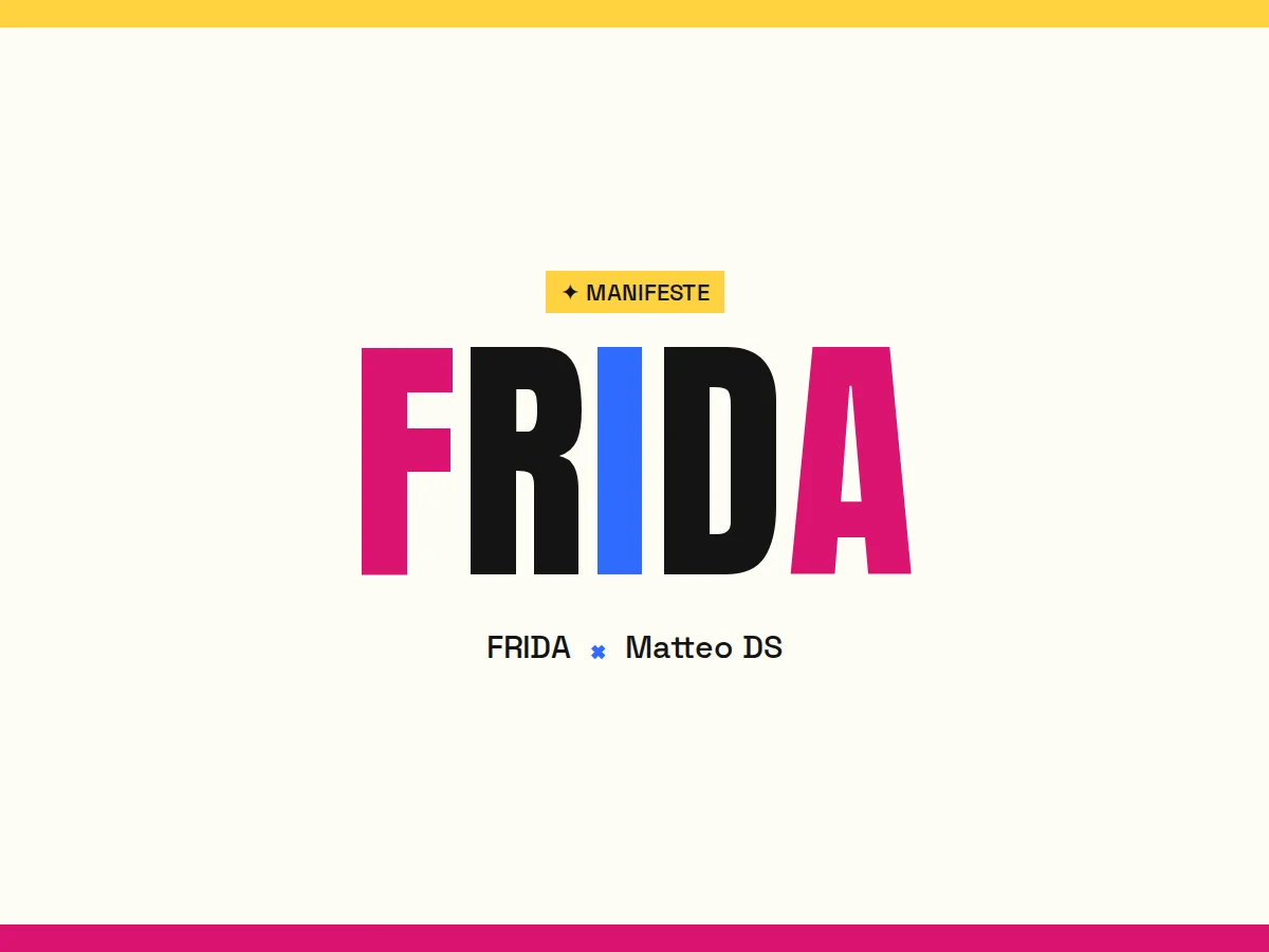 Ma façon de builder : FRIDA et Matteo DS