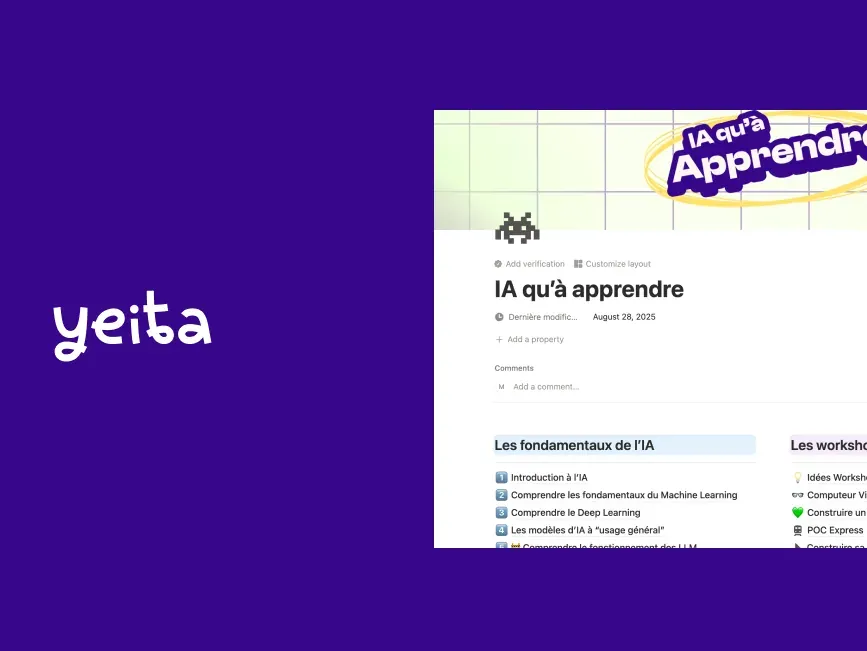 Produits internes & IA · Yeita